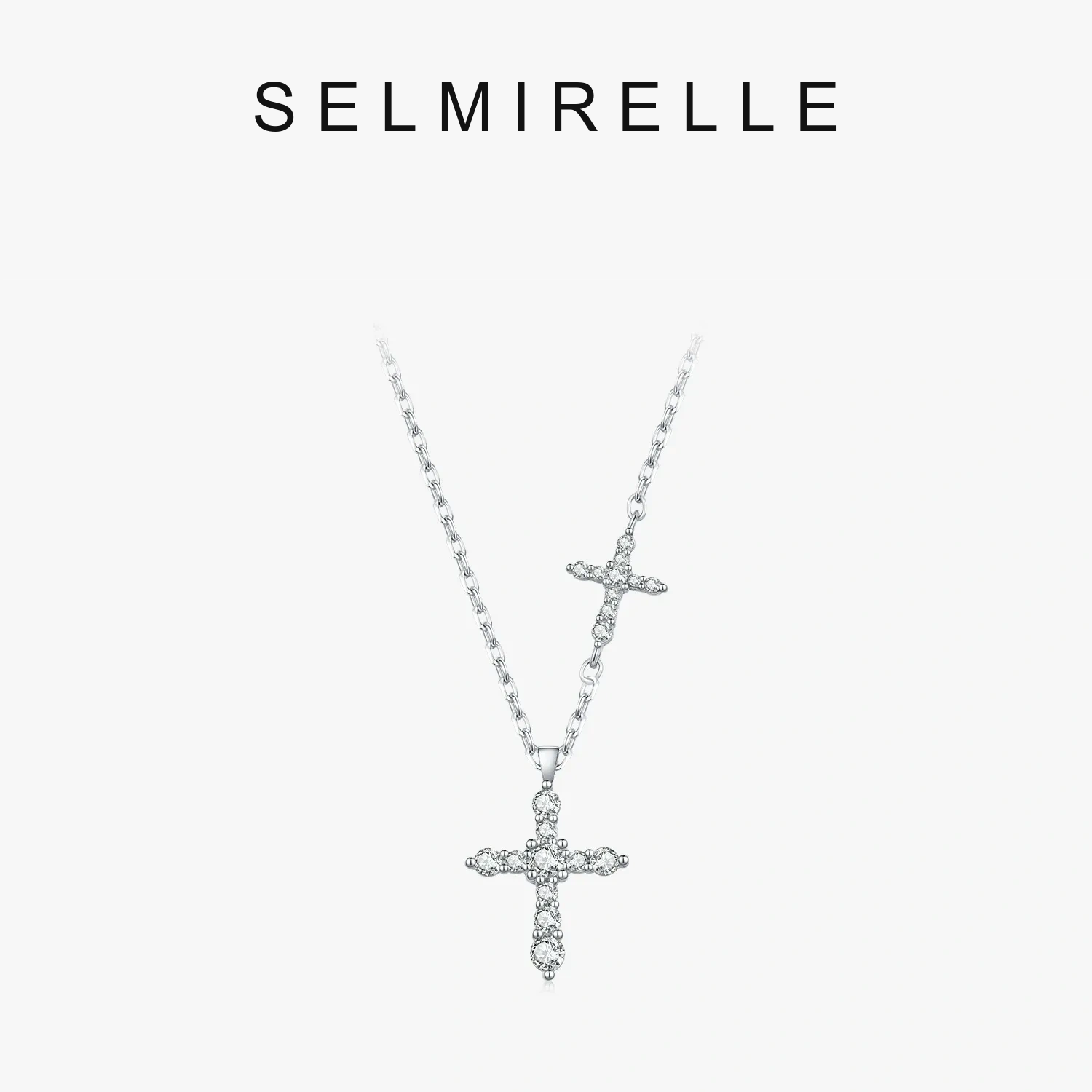 SELMIRELLE Lucienne Cross Moissanite Necklace SELMIRELLE cover image