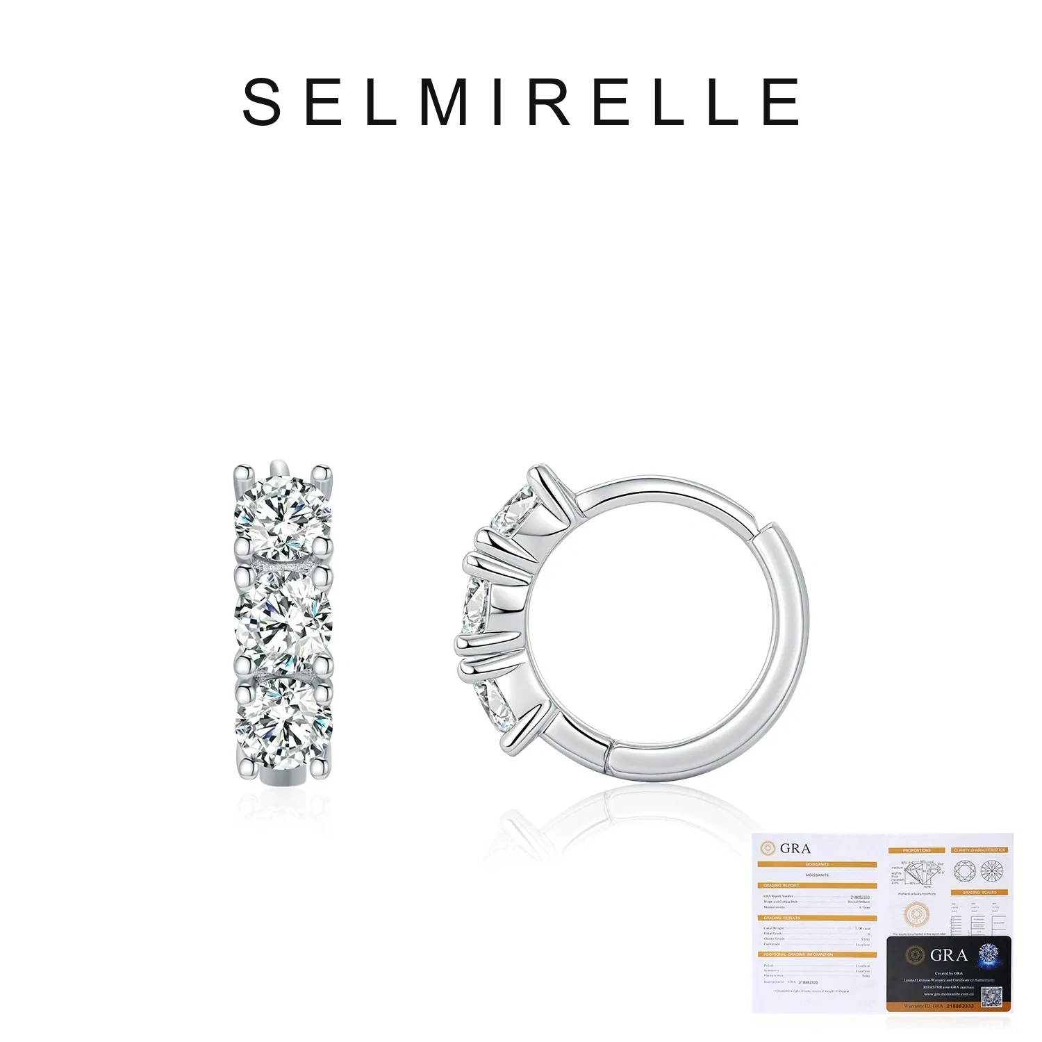 SELMIRELLE Alessia Moissanite Earrings product image 5
