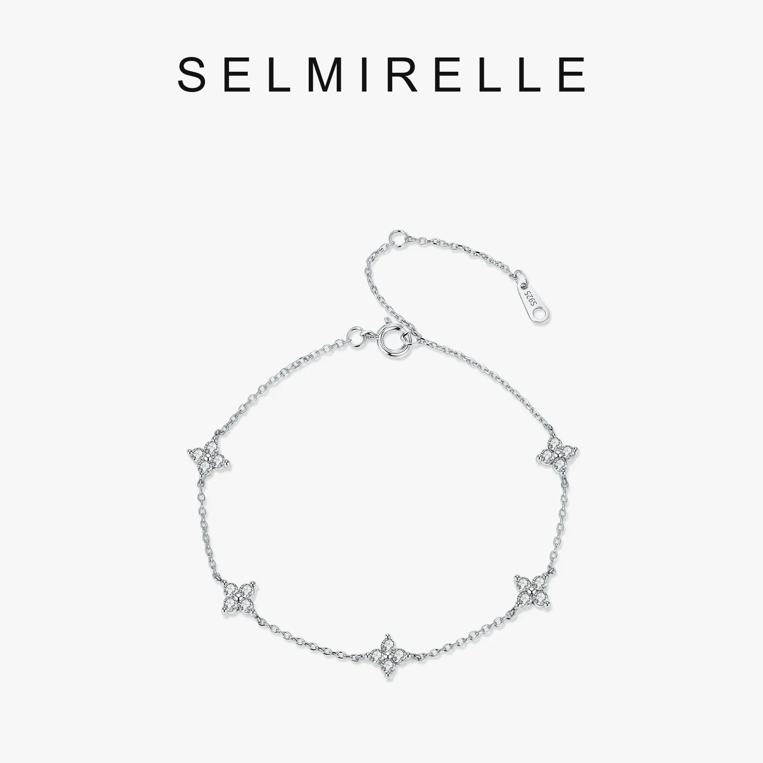 SELMIRELLE Valeria Clover Moissanite Bracelet SELMIRELLE cover image