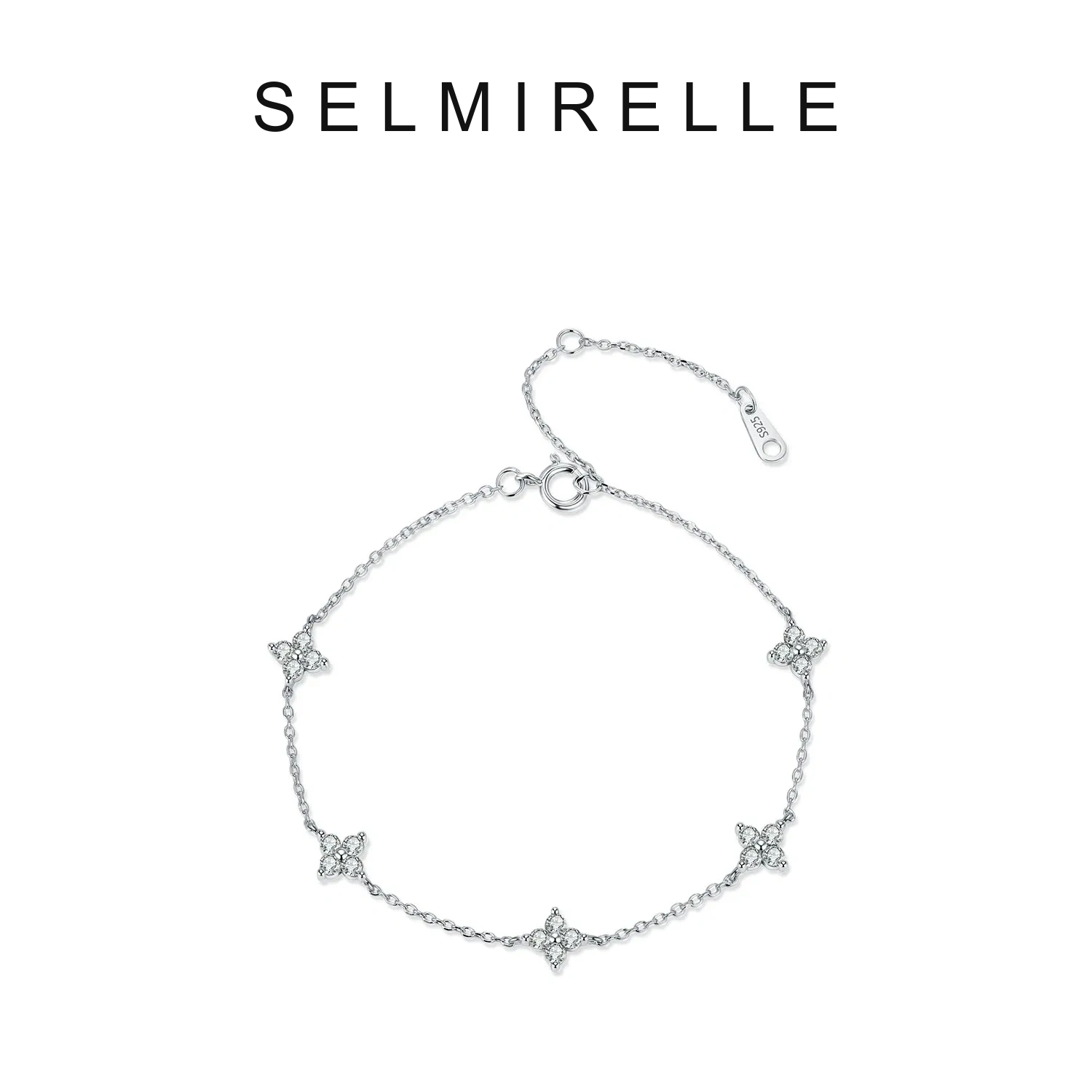 SELMIRELLE Valeria Clover Moissanite Bracelet product image 5