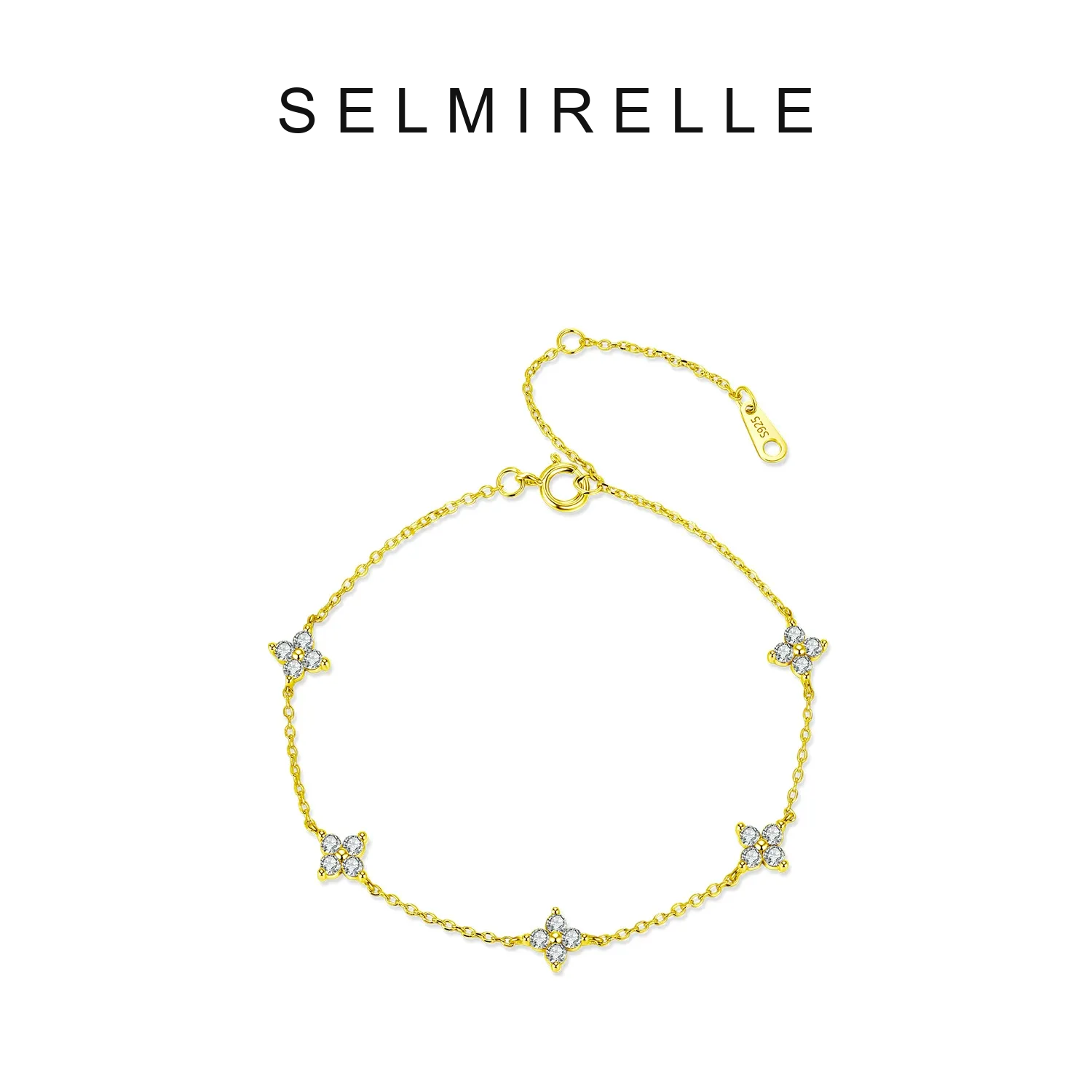 SELMIRELLE Valeria Clover Moissanite Bracelet product image 6