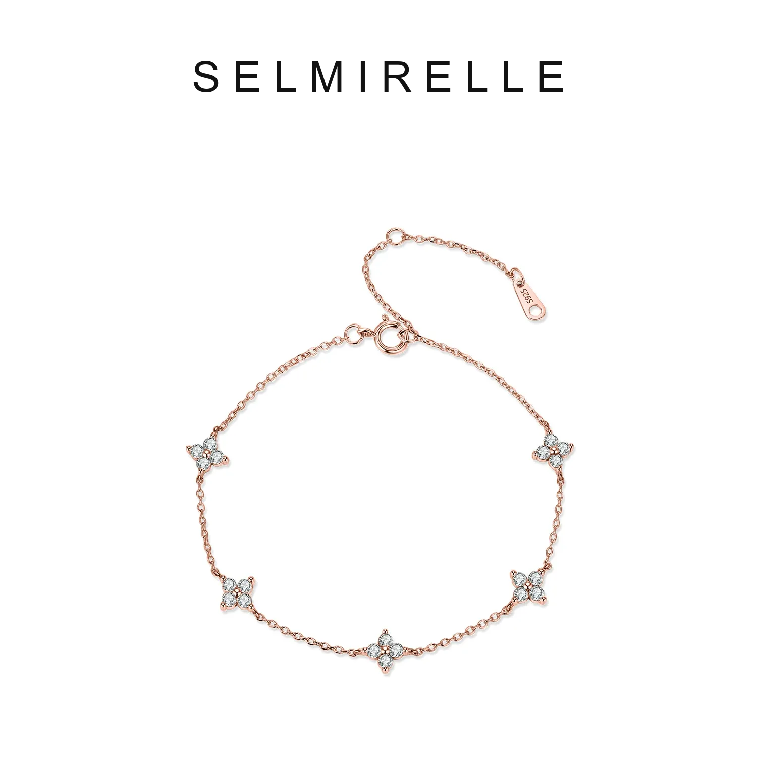 SELMIRELLE Valeria Clover Moissanite Bracelet product image 7