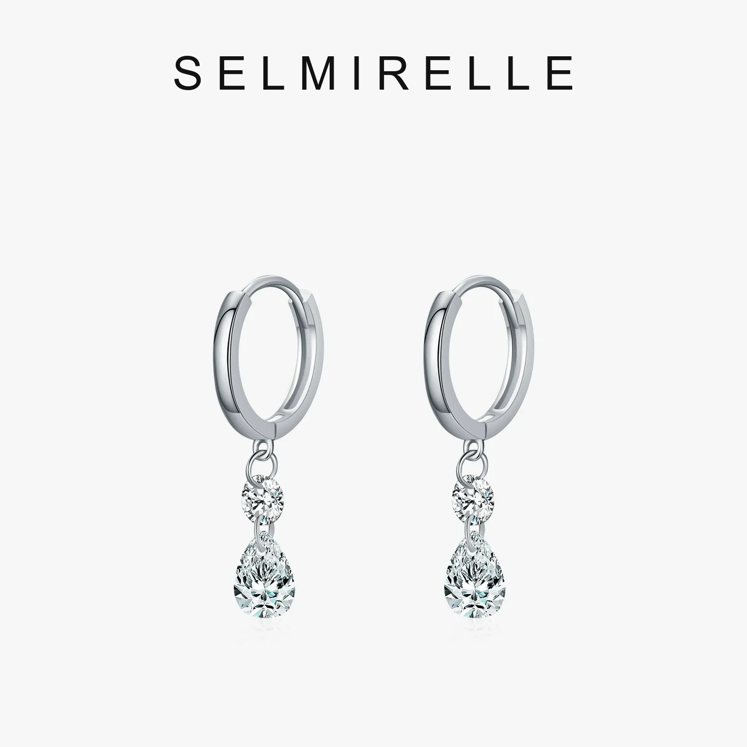SELMIRELLE Valeria Teardrop Moissanite Earrings SELMIRELLE cover image