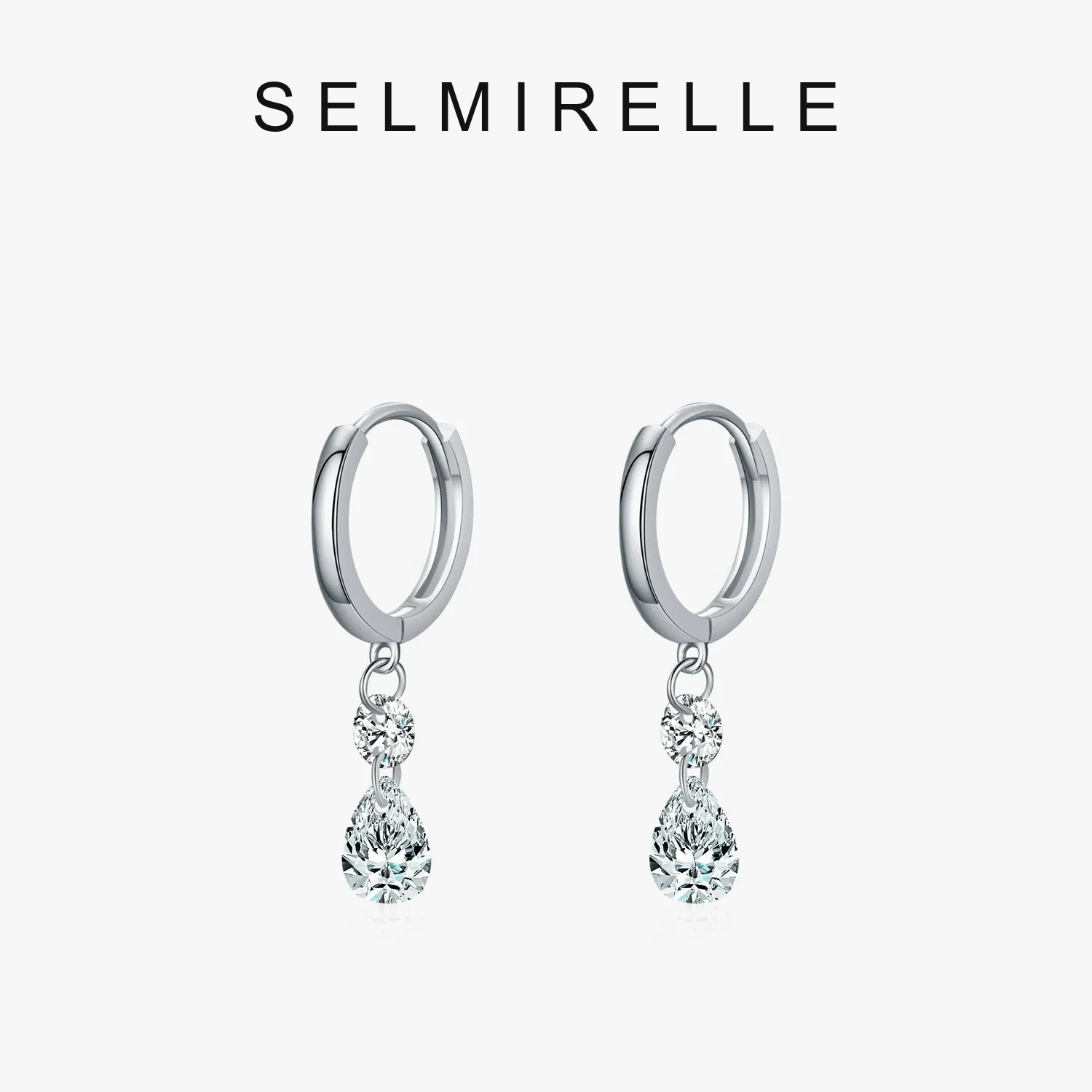 SELMIRELLE Valeria Teardrop Moissanite Earrings product image 5