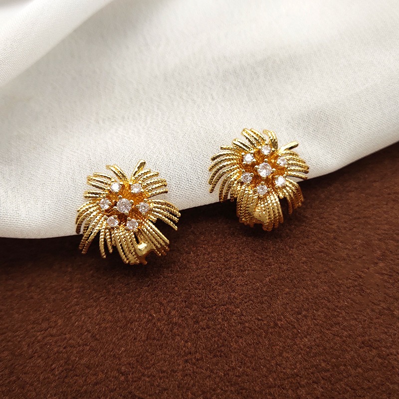 Amara Crystal Starburst Stud Earrings product image 2