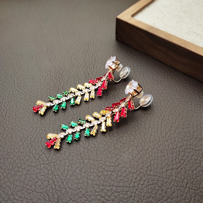 Lumière Wheat Ear Tassel Clip-On Drop Earrings product image 5