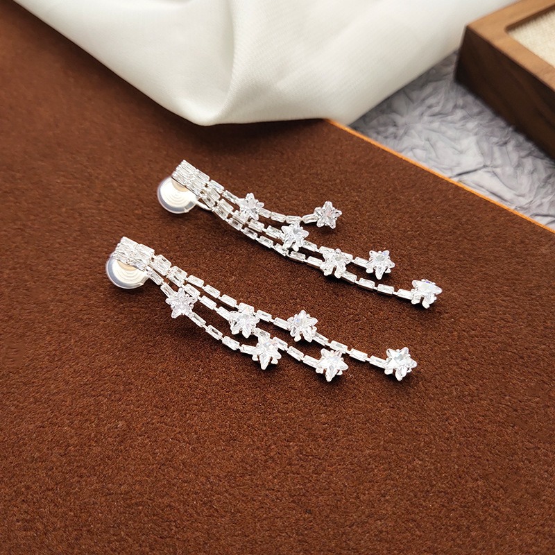 Vesper Star Crystal Clip-On Earrings product image 2