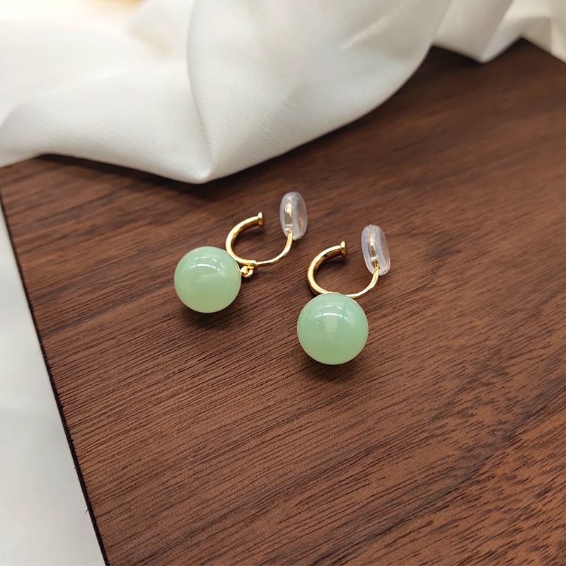 Vesper Jade-Inspired Clip-On Earrings product image 2