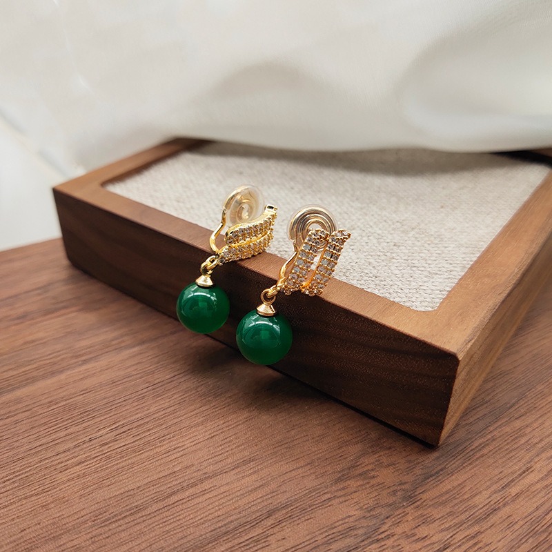 Aurelia Jade-Inspired Clip-On Earrings product image 5