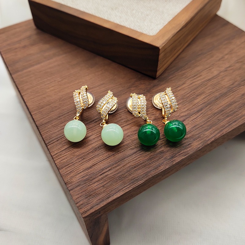Aurelia Jade-Inspired Clip-On Earrings product image 6