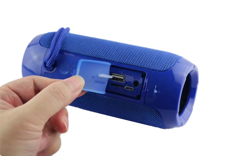 Nuevo y colorido altavoz portátil de tela con cinturón, woofer, resistente al agua, radio FM para bicicleta, altavoz Bluetooth, altavoz portátil, ducha (4)