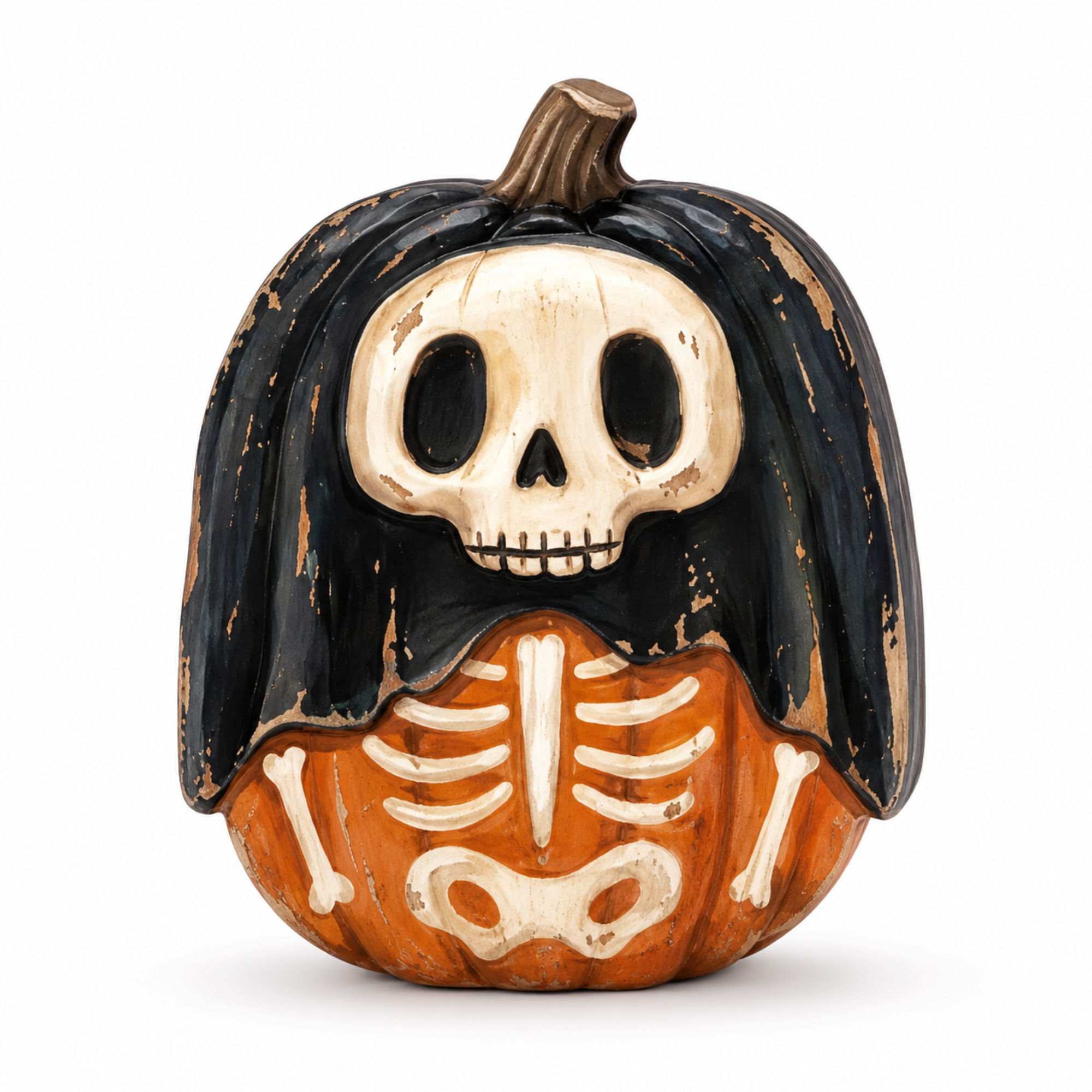 Spooky Halloween Pumpkin Wooden Tabletop Decor