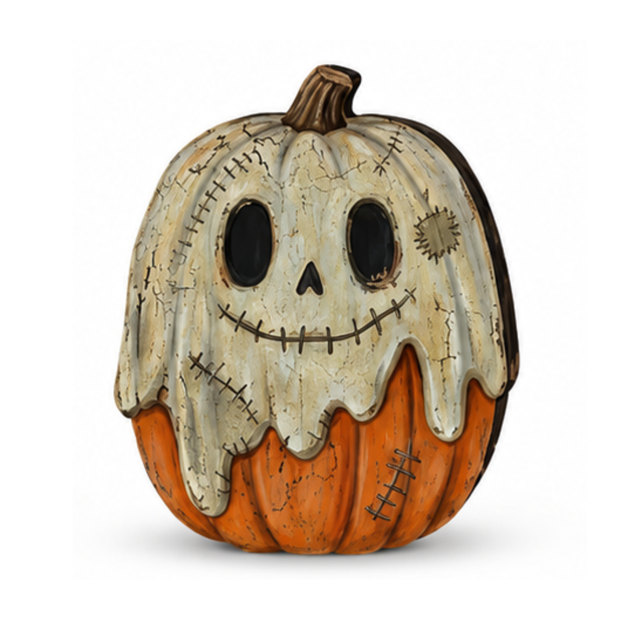 Spooky Halloween Pumpkin Wooden Tabletop Decor
