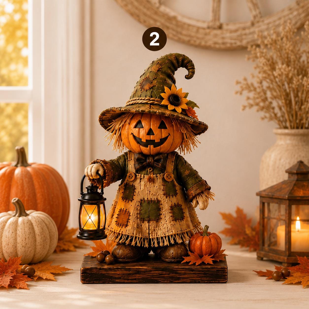 Spooky Figurine Halloween Sign