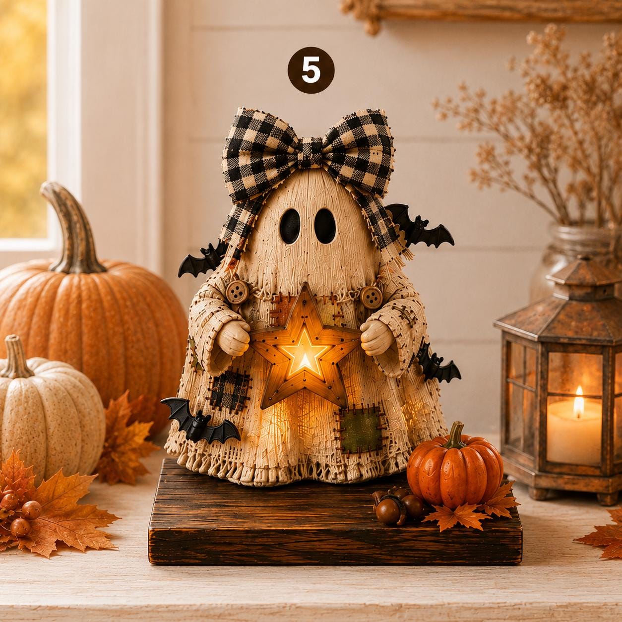 Spooky Figurine Halloween Sign