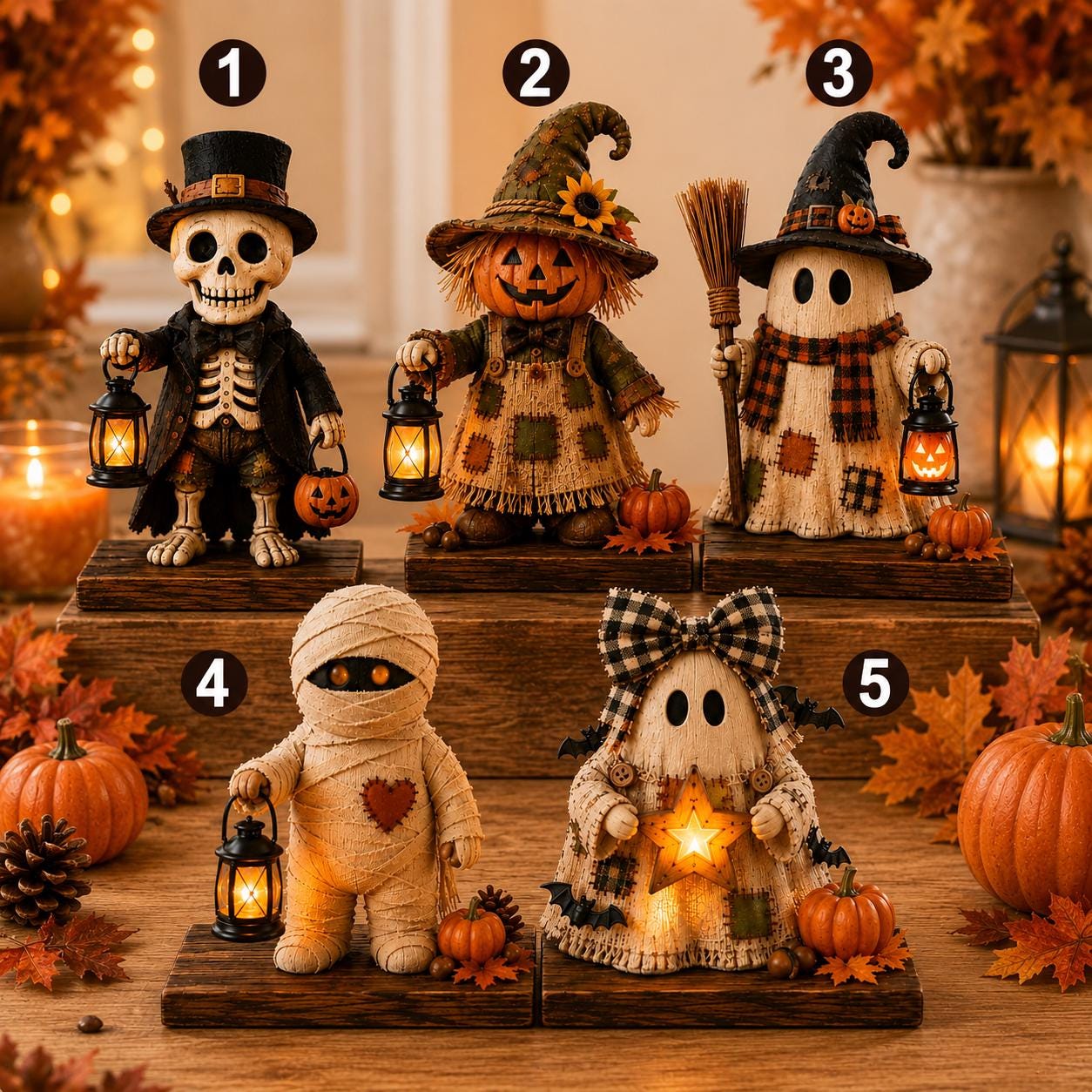 Spooky Figurine Halloween Sign