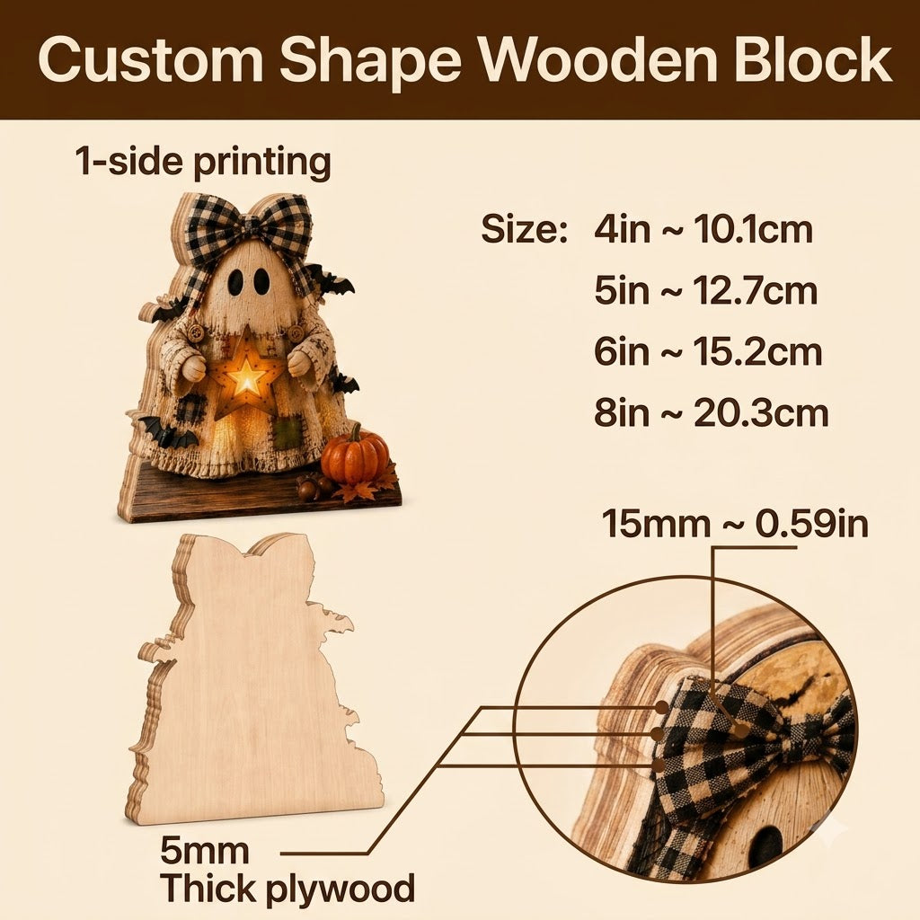 Spooky Figurine Halloween Sign