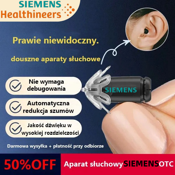 Aparat słuchowy EARGO 6 OTC - prawie niewidoczny CIC, ładowalny, adaptacyjny, zatwierdzony przez FDA.