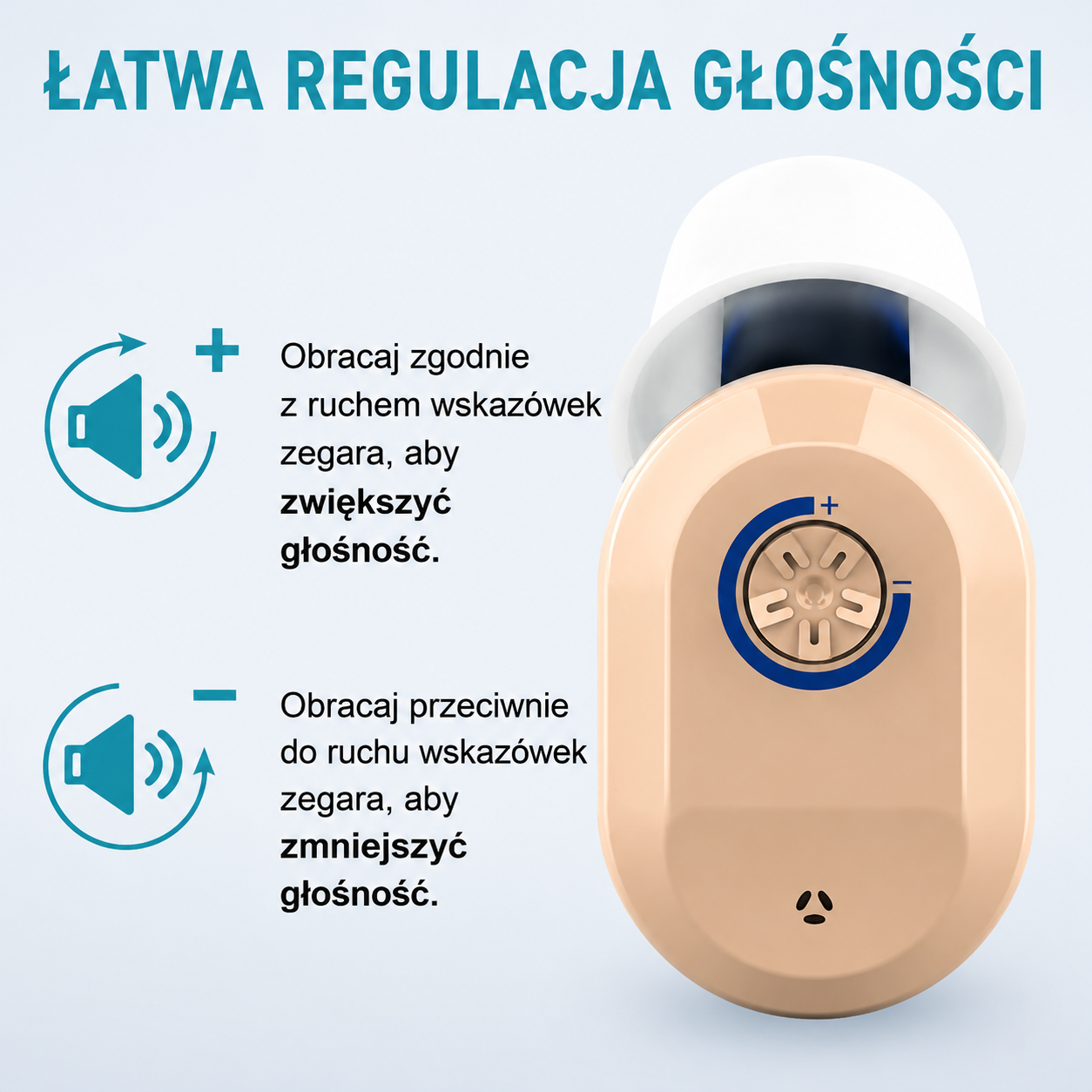 Aparat słuchowy Siemens Ultra bez recepty – niewidoczny, ładowalny model CIC, zatwierdzony przez FDA