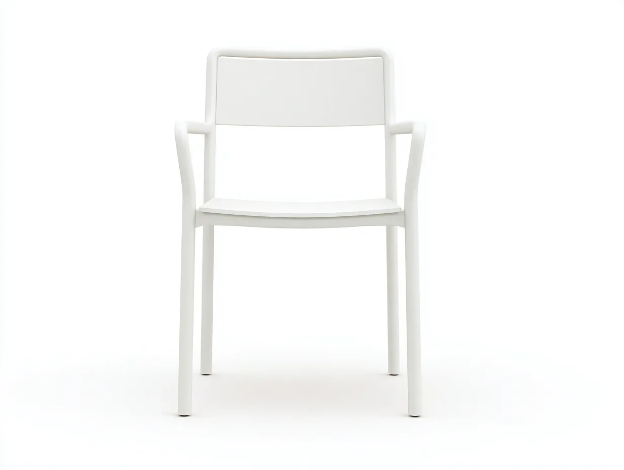 Sedia da pranzo 55×60×85 cm – bianco – poltroncina moderna per esterno-Janorsidecor