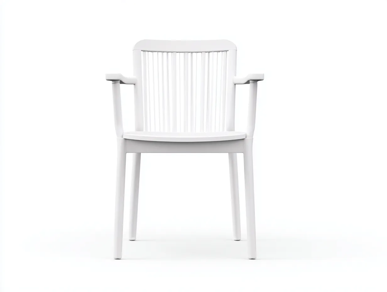 Sedia da pranzo 54×56×80 cm - bianco - stile contemporaneo con schienale decorativo per esterno-Janorsidecor