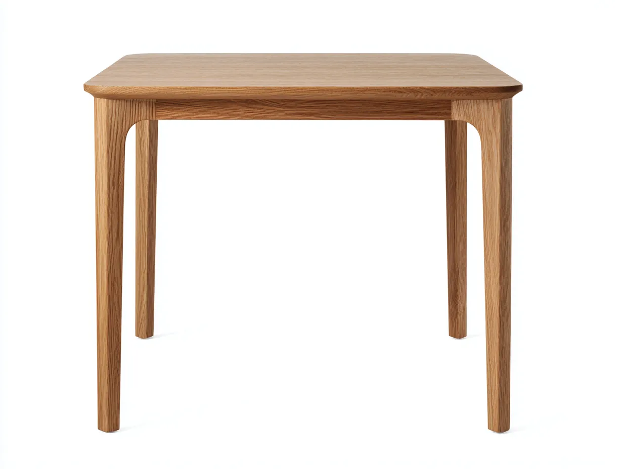 Tavolo da pranzo 120×120×75 cm - legno naturale - design moderno quadrato per esterno-Janorsidecor