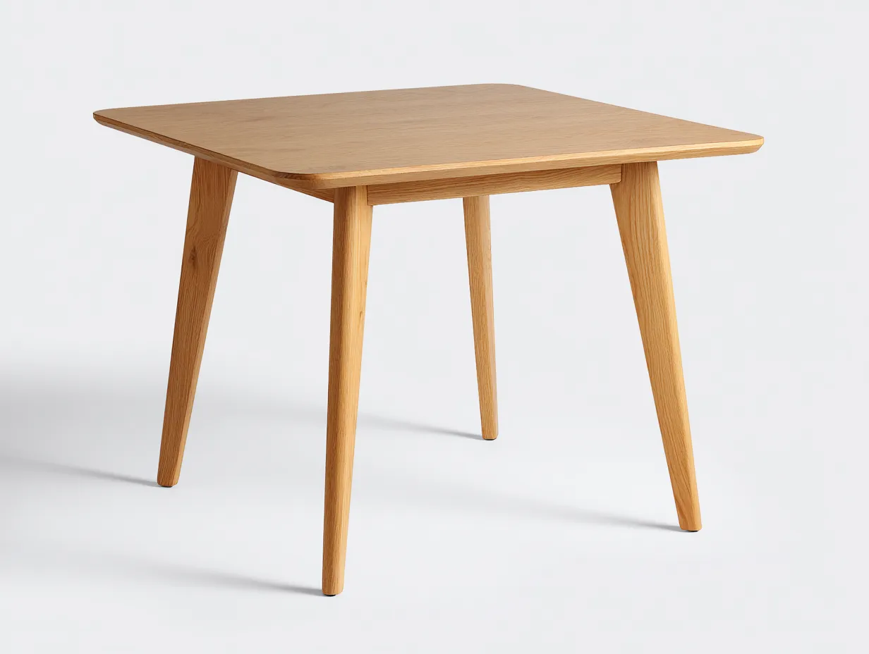 Tavolo da pranzo 120×120×75 cm - legno naturale - stile moderno per esterno-Janorsidecor