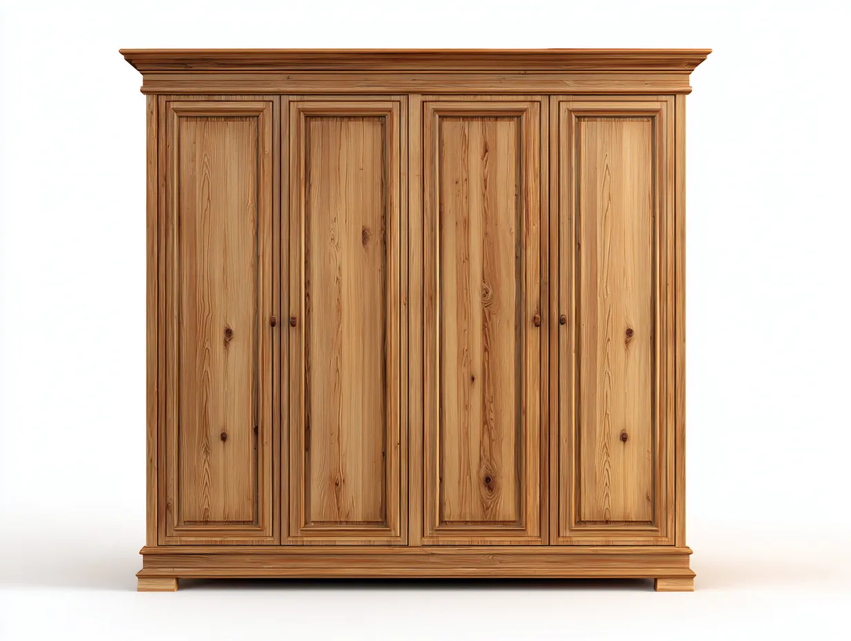 Armadio camera da letto in legno marrone 210×58×205 cm - design rustico elegante-Coradwell