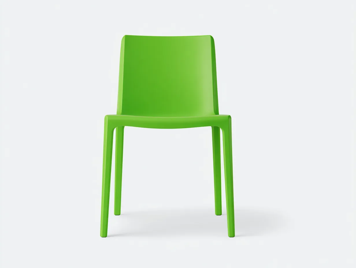 Sedia da pranzo 48×52×82 cm – verde – polipropilene moderno per esterni-Coradwell