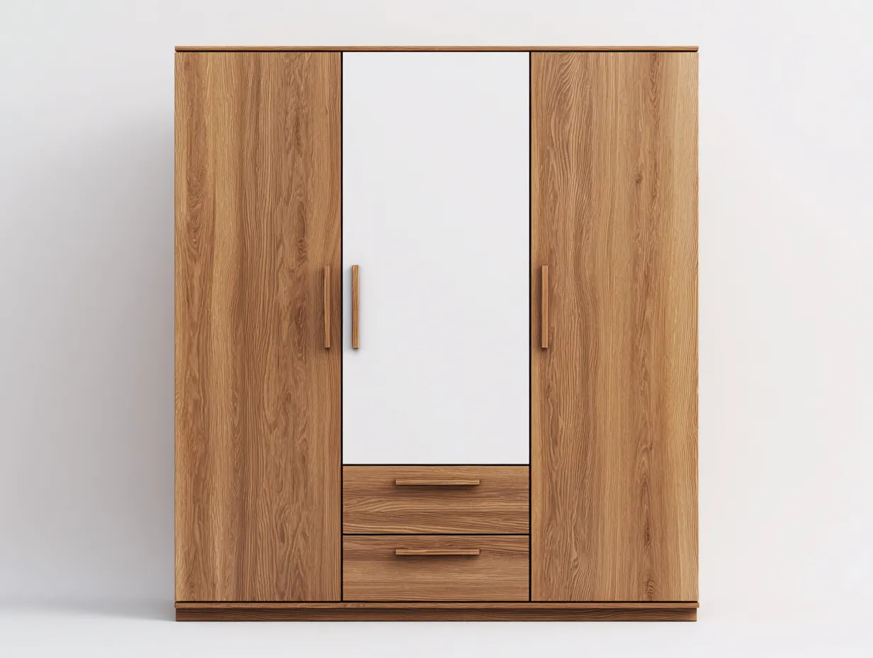 Armadio 180×55×200 cm – rovere chiaro – guardaroba moderno per camera da letto-Coradwell