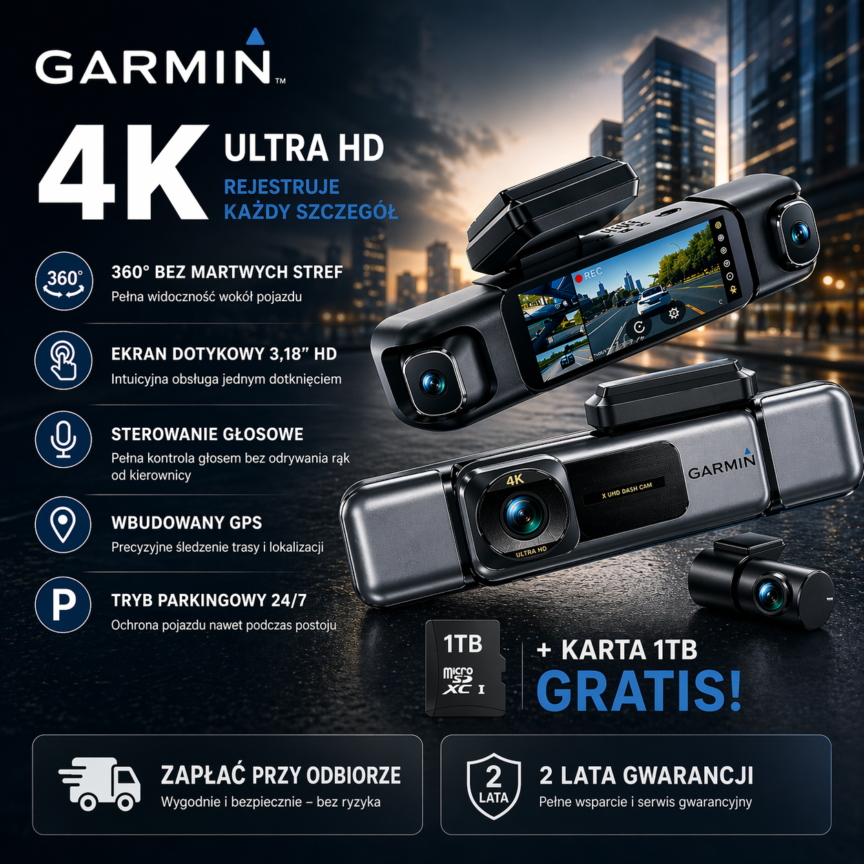 🔥🔥🔥G980 – 360° 8K pametna auto kamera | AI inteligentna zaštita, glasovno upravljanje, noćni vid, 4-kamerni sustav + precizno GPS praćenje za potpunu sigurnost u vožnji🔥🔥🔥
