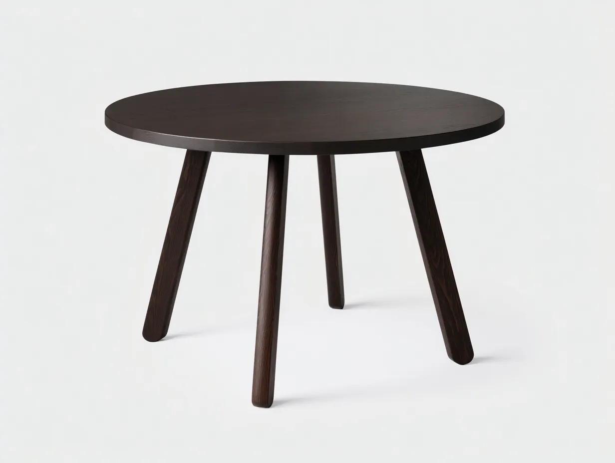 Table à manger 120×120×75 cm - bois brun - finition sobre pour salle de restaurant-Lanapahome