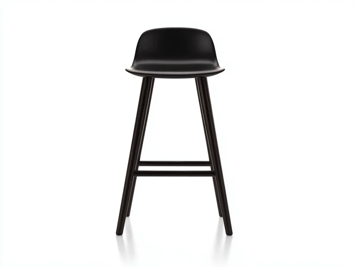 Tabouret de bar en bois 48×52×94 cm – noir – pour balcon-Lanapahome