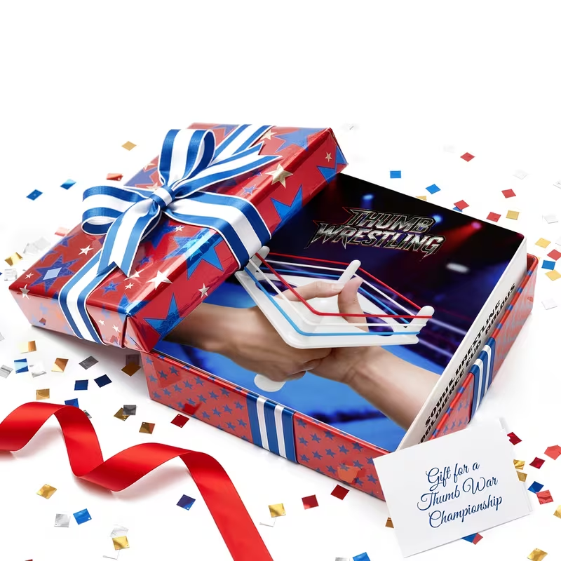 Thumb Wrestling Ring – Interactive thumb wrestling game for adults; a portable party game perfect for family gatherings, travel, and birthday gifts.