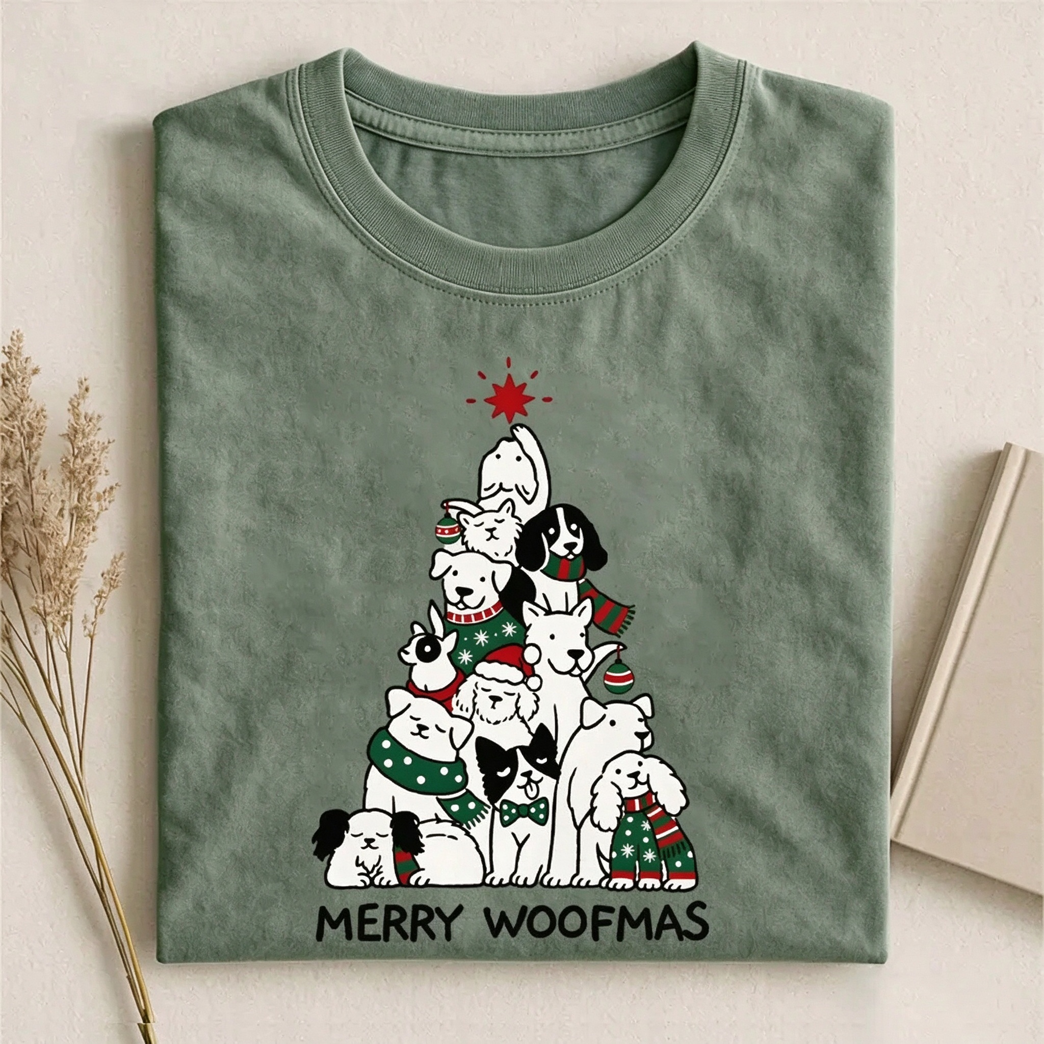 Merry Woofmas Christmas T-shirt