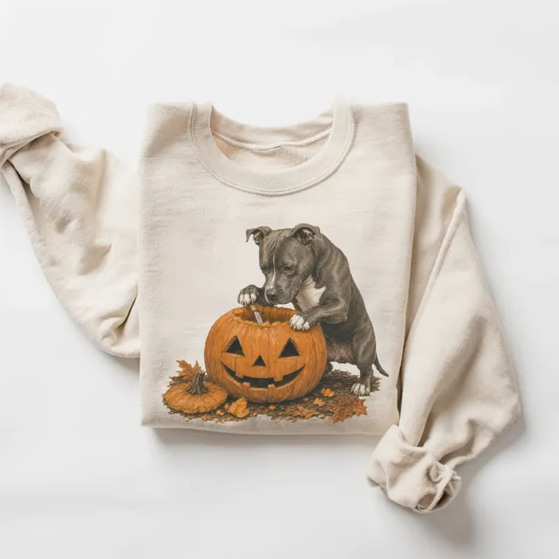 Halloween Pitbull Dog Sweatshirt