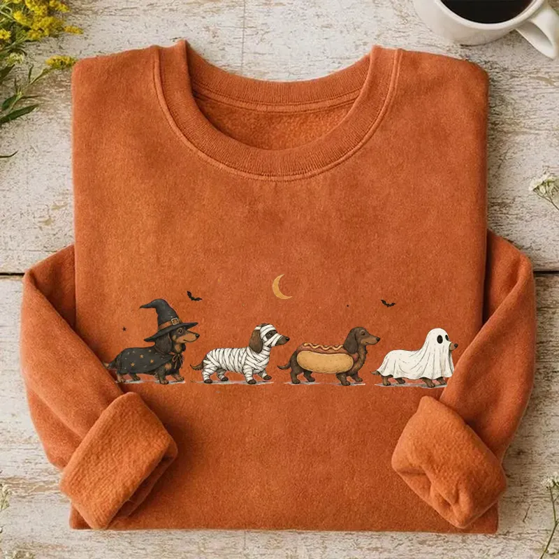 Halloween Dachshund Costumes Sweatshirt