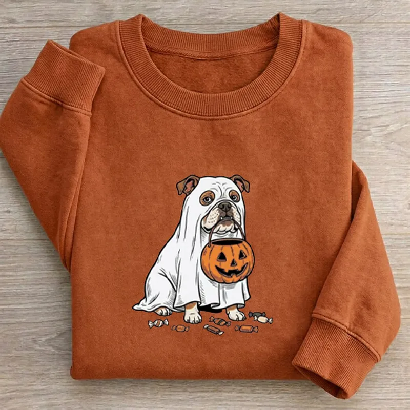 English Bulldog Halloween Sweatshirt