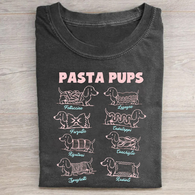 Pasta Pups Dachshund Dog T-shirt