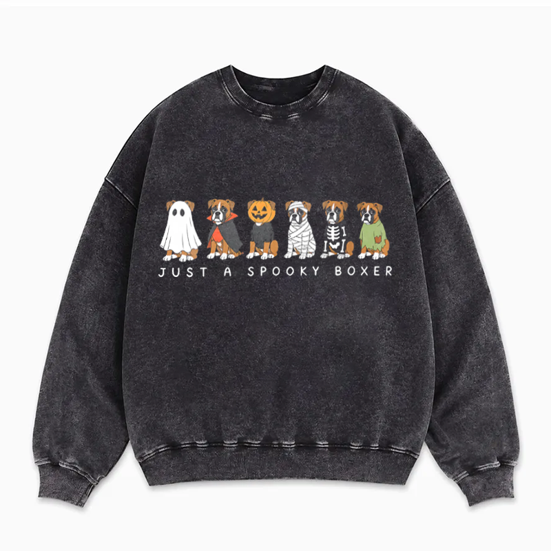 Just a Spooky Boxer Sweatshirt