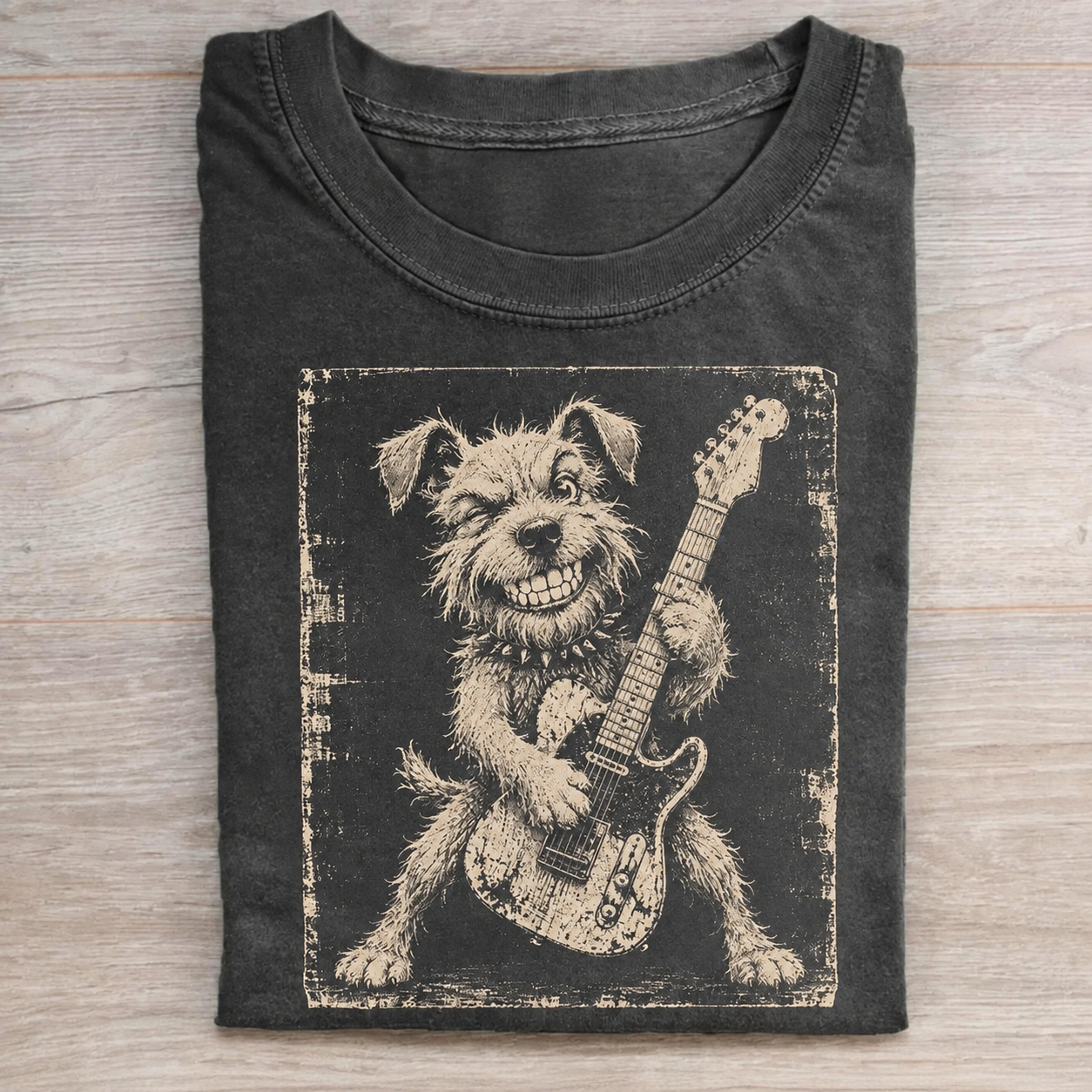 Rock Punk Terrier Music Lover T-shirt