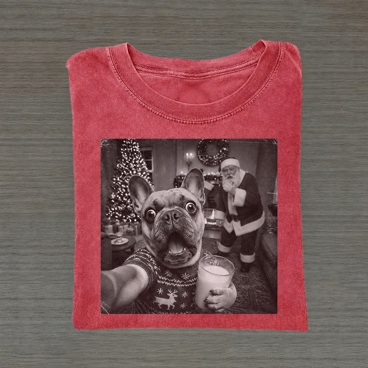 Christmas French Bulldog T-shirt