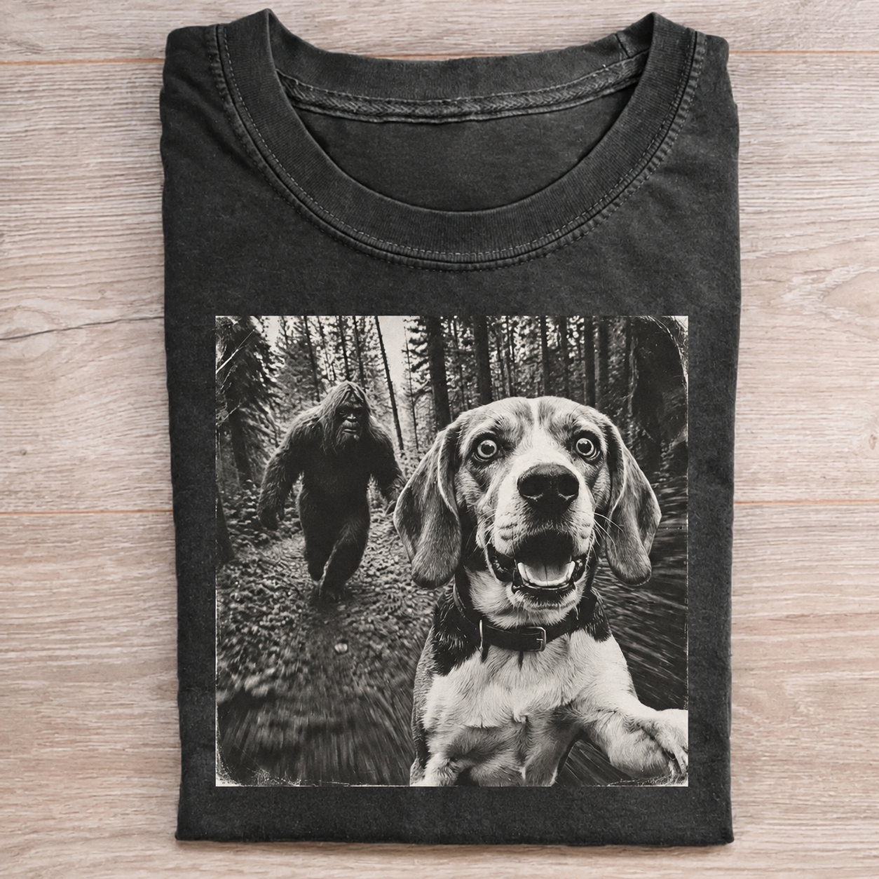 Funny Beagle And Bigfoot T-shirt