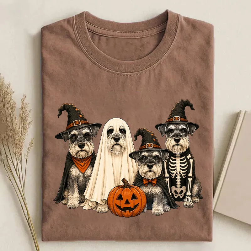 Halloween Miniature Schnauzer T-shirt