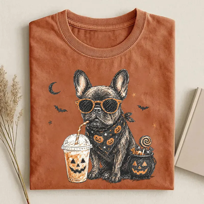 Cute French Bulldog Halloween T-shirt