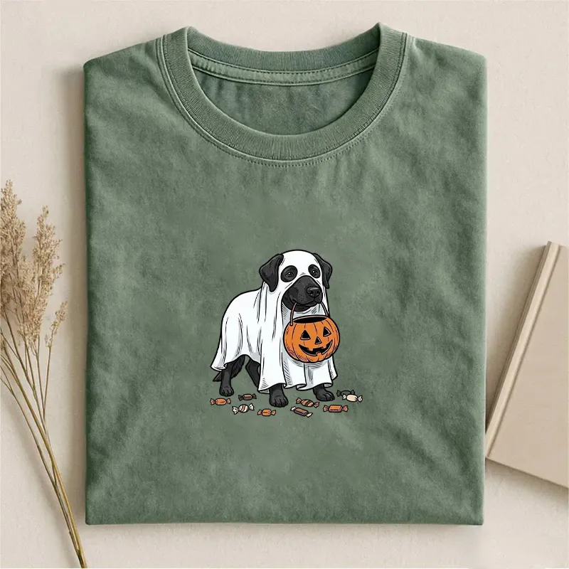 Black Lab Halloween Dog T-shirt