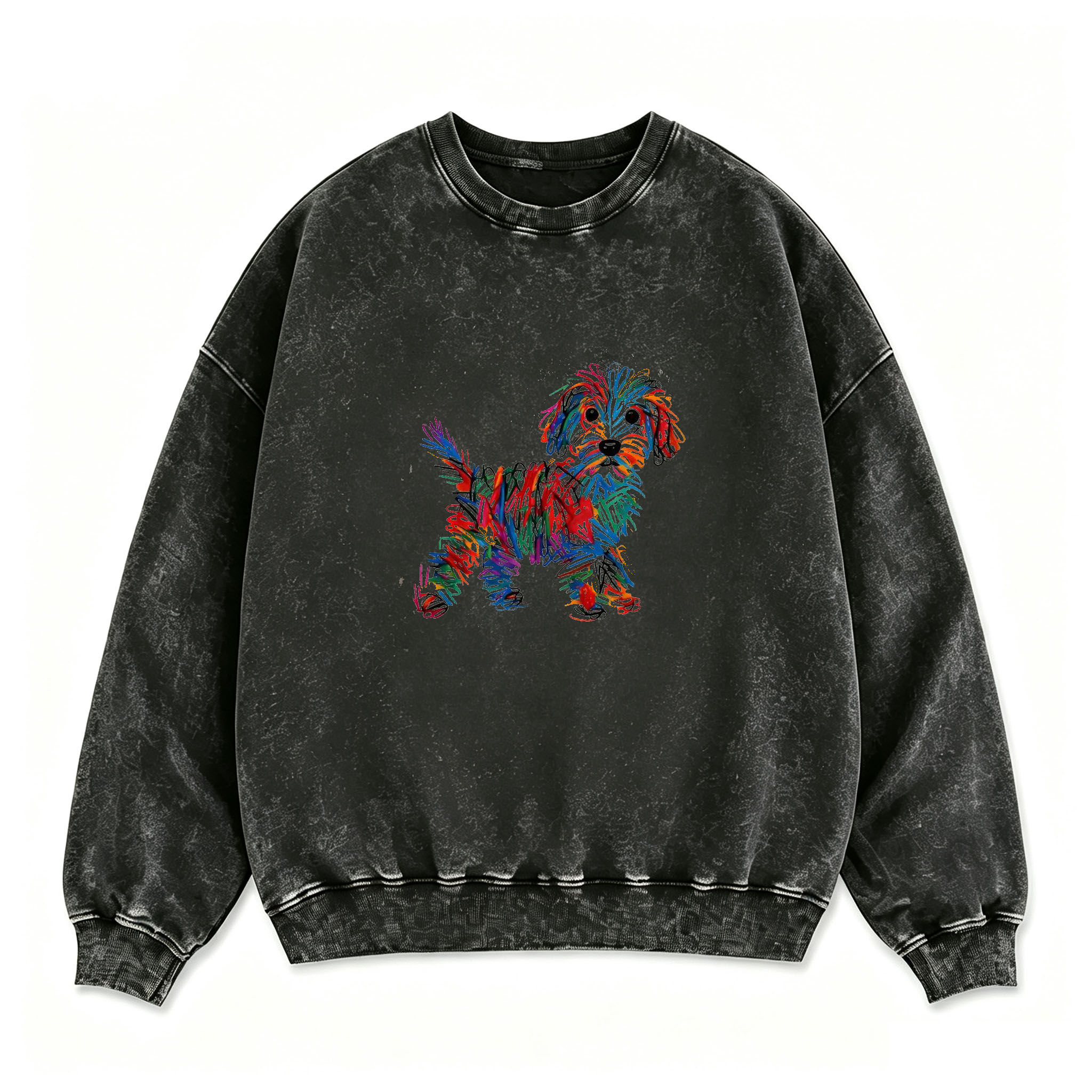 Scribble Dog Portrait  Sweatshirt