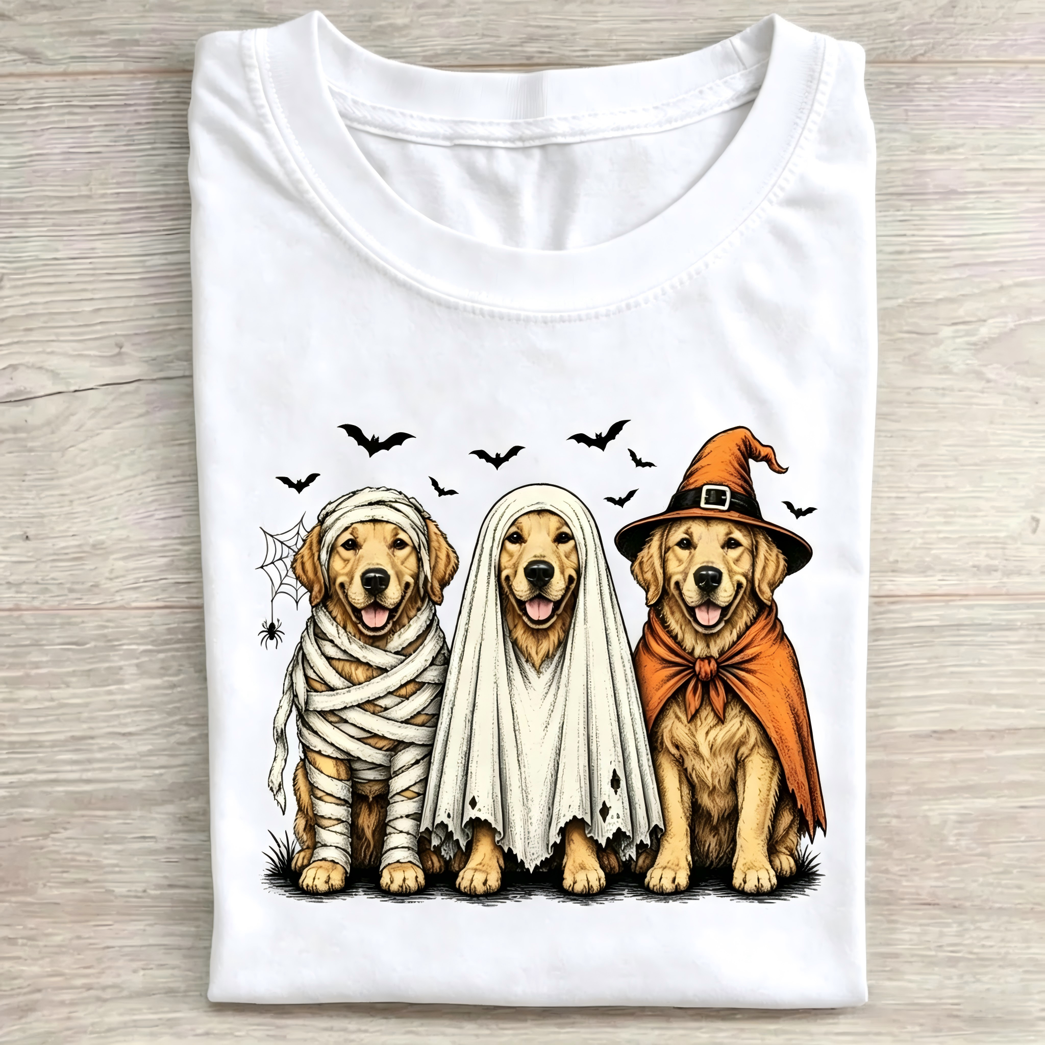 Halloween Golden Retriever T-shirt