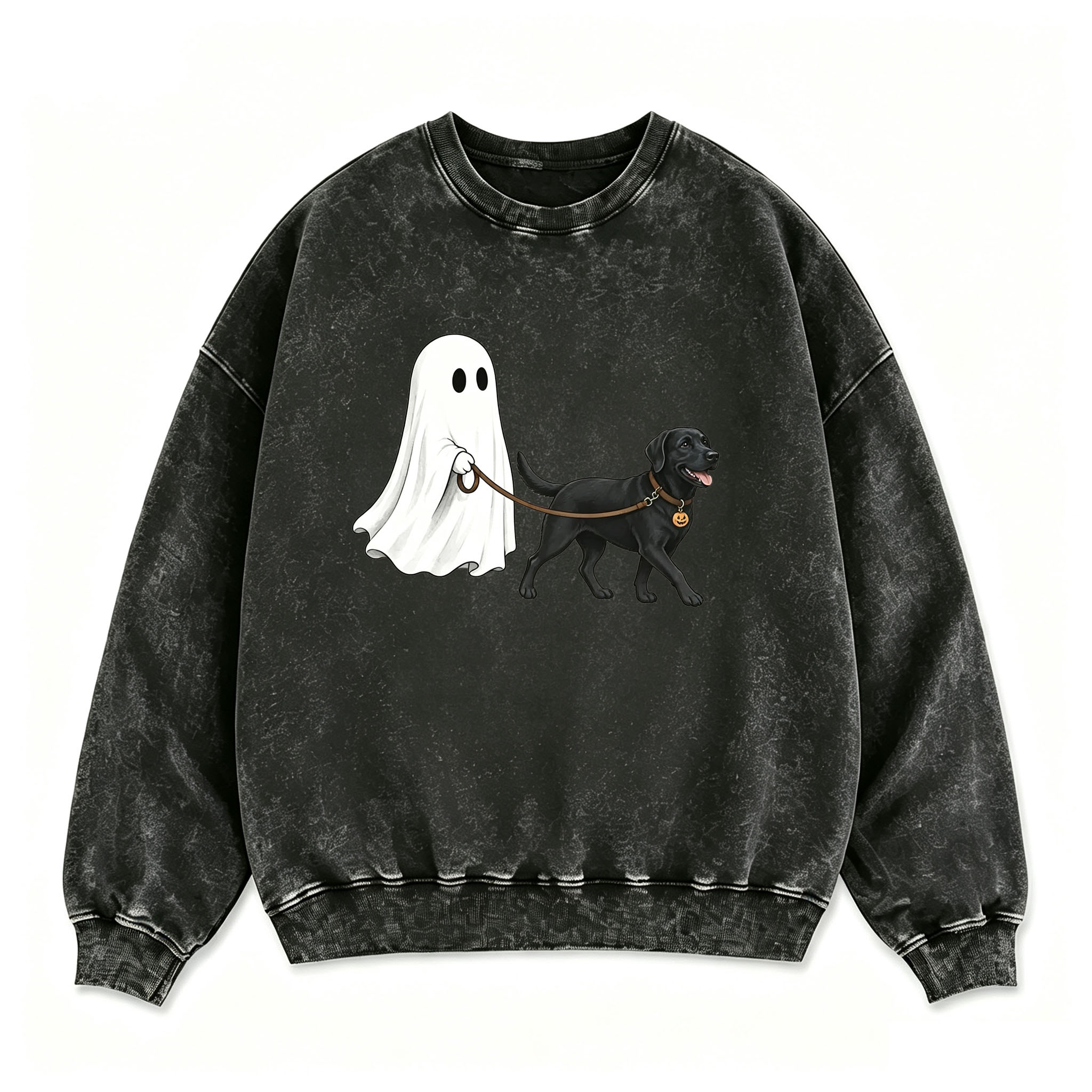 Ghost Walking Black Labrador Retrieve Sweatshirt