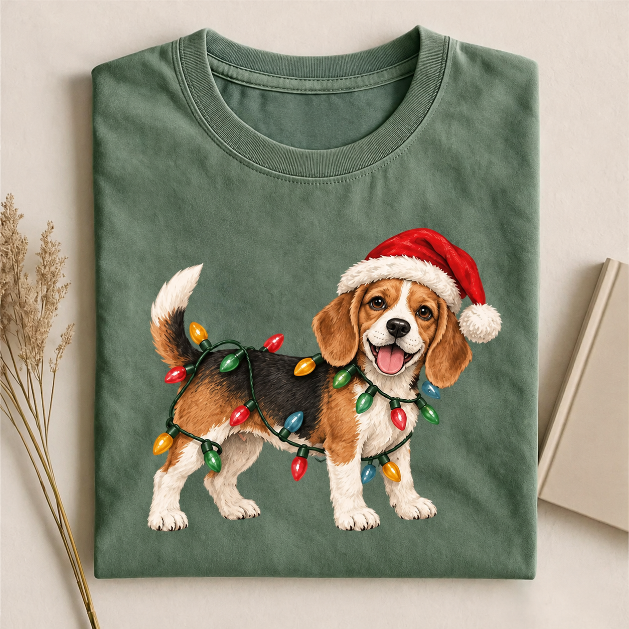 Cute Beagle Christmas T-shirt